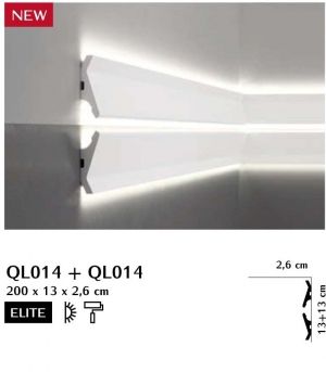 Корниз за скрито осветление QL014R