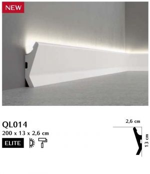 Корниз за скрито осветление QL014R