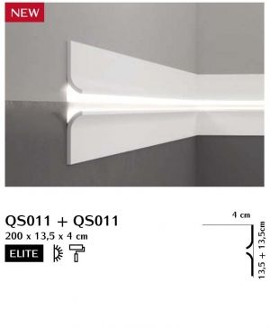 Корниз за скрито осветление QS011
