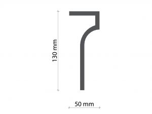 Корниз бленда P891 Elite Decor - 130 × 50 мм