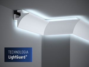 Профил за скрито осветление QL002 LightGuard – 85 × 85 мм