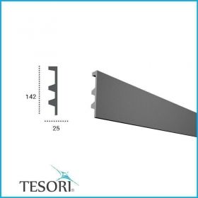 Корниз за скрито осветление KF505 – 142 × 25 мм
