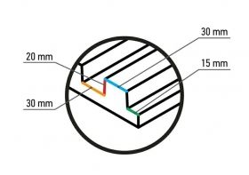 3D стенен панел W364 – 100 × 43,4 см