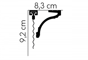 Корниз тип бленда MD161